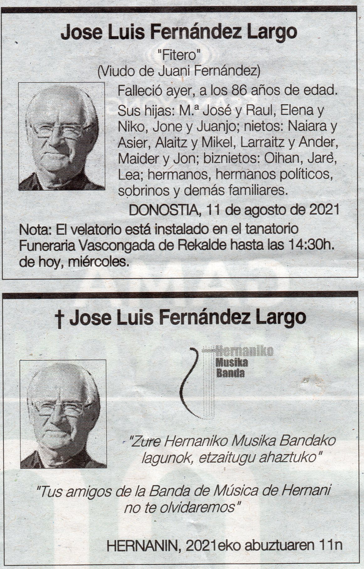 Jose Luis Fernandez Largo Fitero